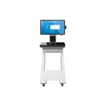 Kiosk RFID tự phục vụ kiểm tra sách ra vào - Màn hình cảm ứng 27 inch với nhận dạng khuôn mặt