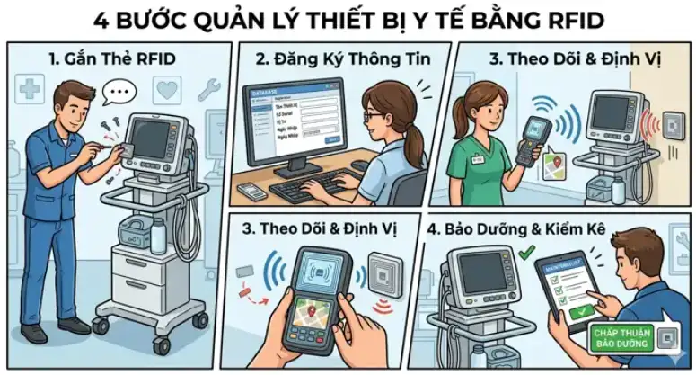 Giải Pháp RFID Cho Y Tế Và Bệnh Viện: Bước Đột Phá Quản Lý Thời Đại Số