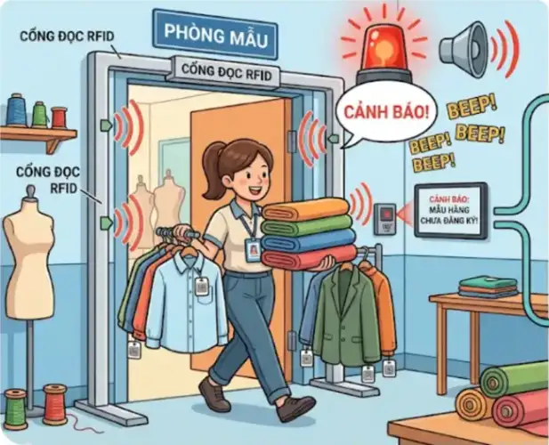 GIẢI PHÁP RFID QUẢN LÝ PHÒNG MẪU SẢN XUẤT Giải Pháp RFID Quản Lý Phòng Mẫu Sản Xuất