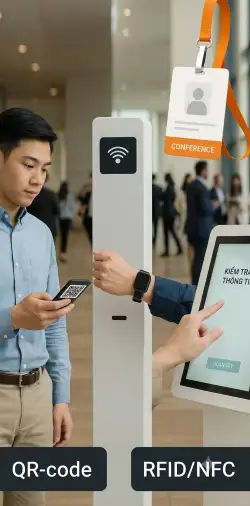 GIẢI PHÁP RFID CHECK IN SỰ KIỆN - ĐIỂM DANH TỰ ĐỘNG Giải Pháp RFID Check In Sự Kiện – Điểm Danh Tự Động