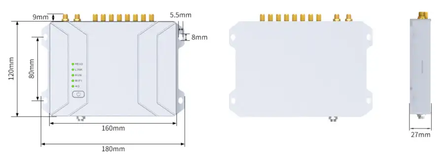 Đầu đọc thẻ 08 cổng, Model SV800 dau-doc